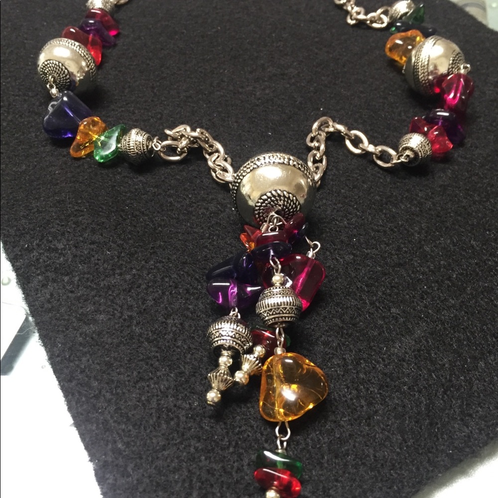 Long colorful fun necklace